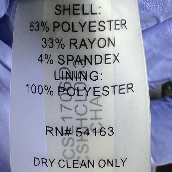 Calvin Klein NEW Womens 10 Gray Fully Lined Blazer Two Silver Button Old Money - Picture 14 of 15